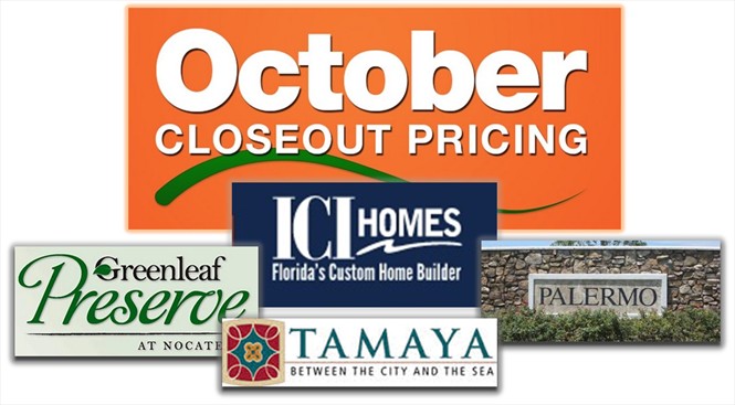 Buy by October 31, close by December 19 on the selected homes in these communities. 